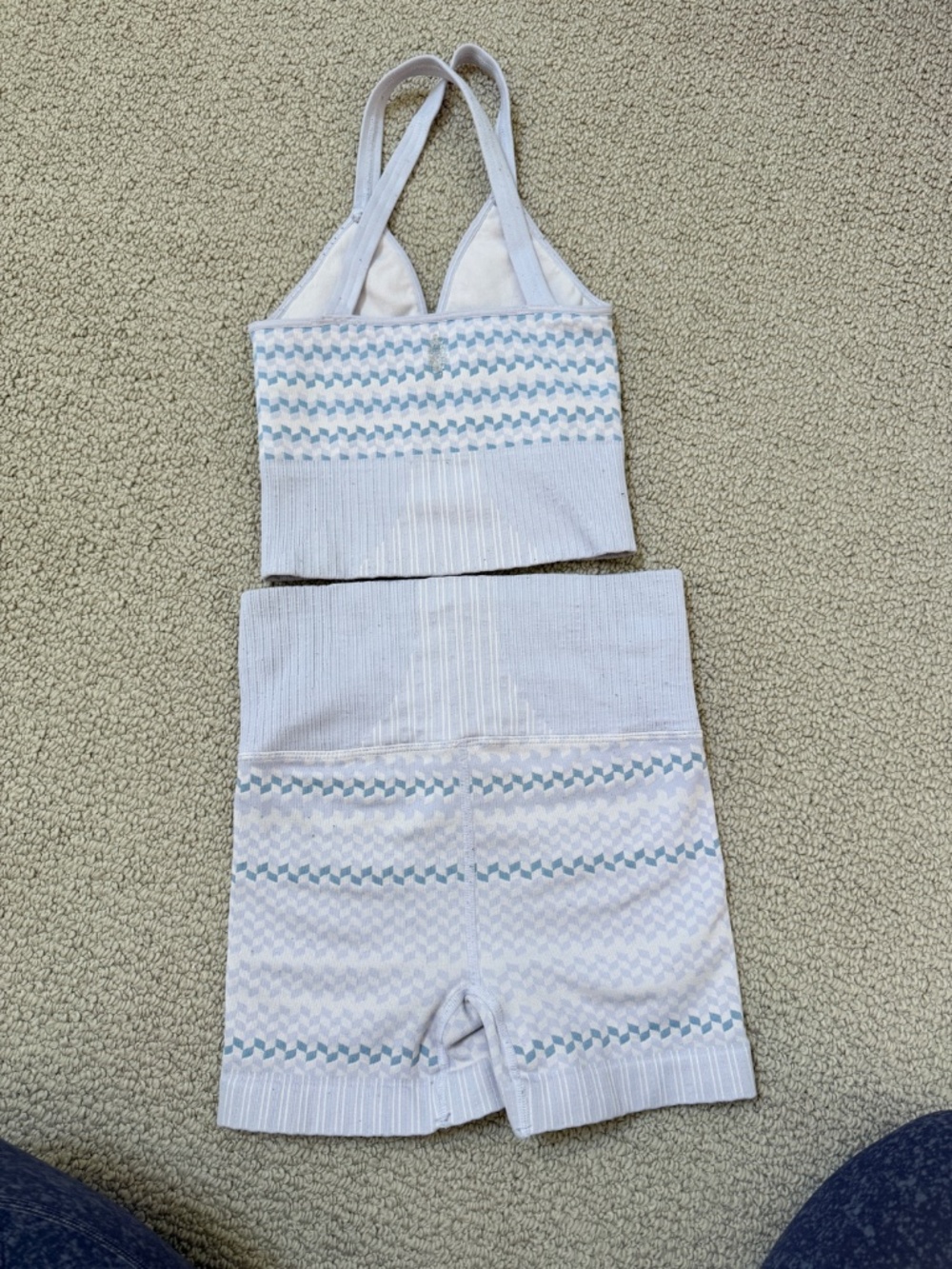 FP Movement Good Karma Stripe 2 Piece Set Blue XS/S - Picture 3 of 7